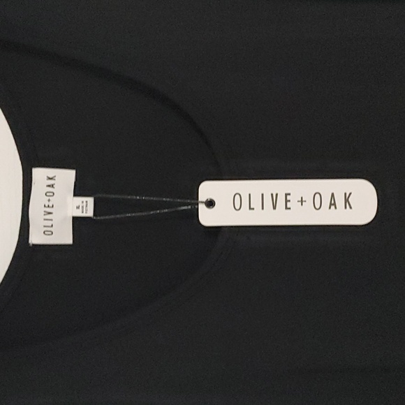 Olive + Oak Black Sleeveless Tank Maxi Dress Sz XL Soft Fit Rounded Hem - Picture 3 of 7